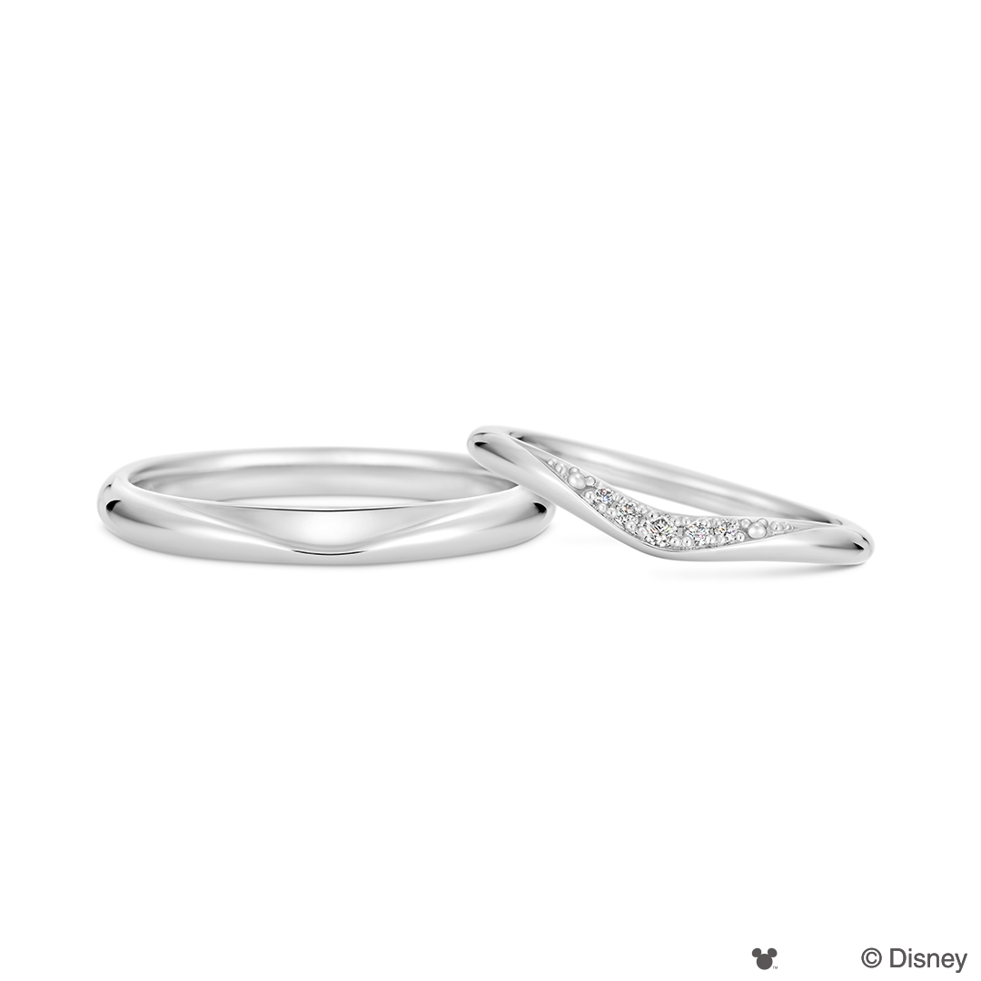 さりげないディズニーデザインの指輪